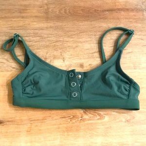 Green target x-small swimming suit top